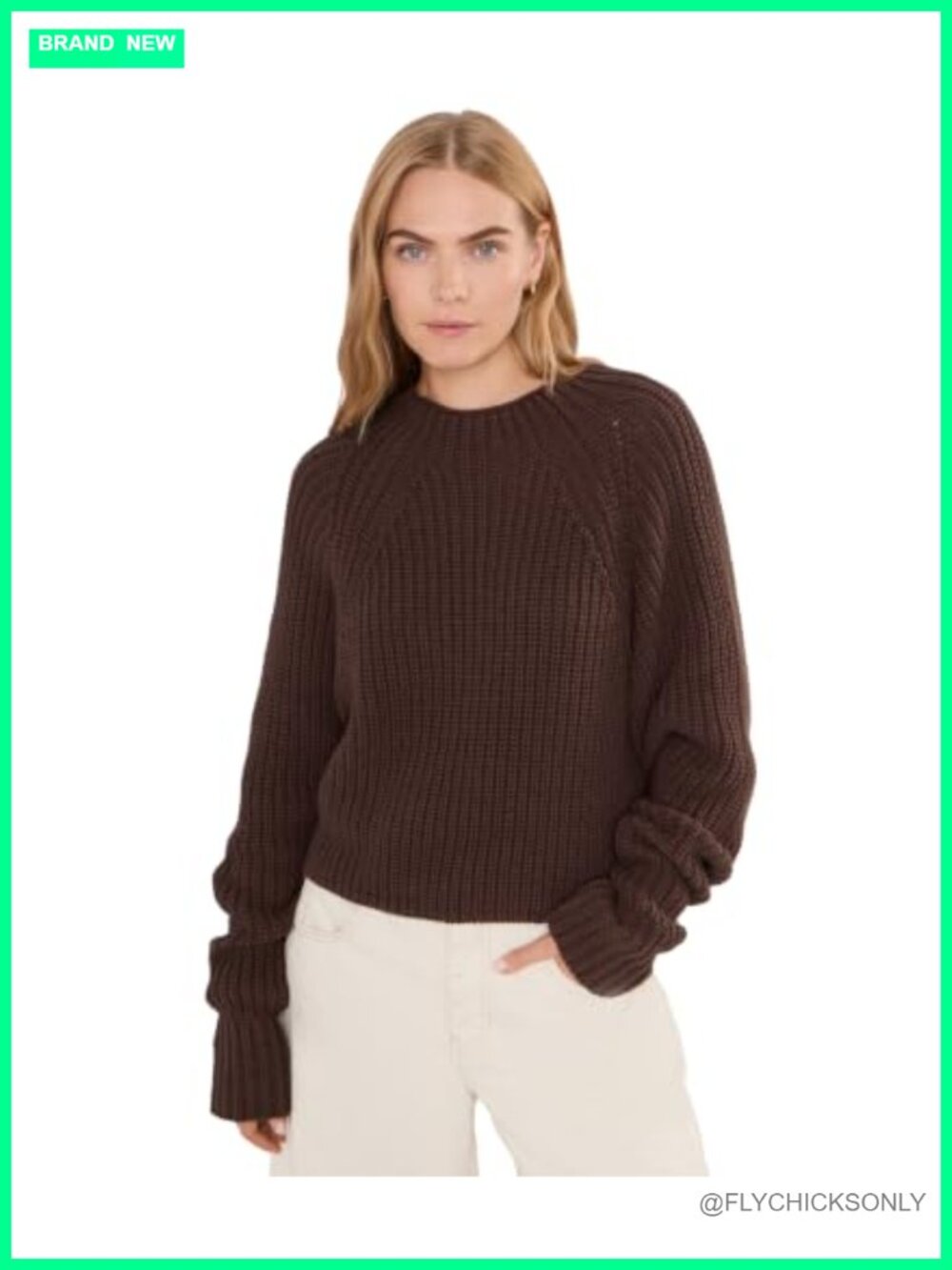Free People Low Tide Pullover Striped Mock Neck Long Sleeve Sweater